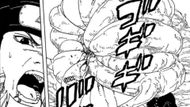 Matsuri begins consuming Konohamaru as seen in the Boruto: Two Blue Vortex manga (Image credit: Shueisha)